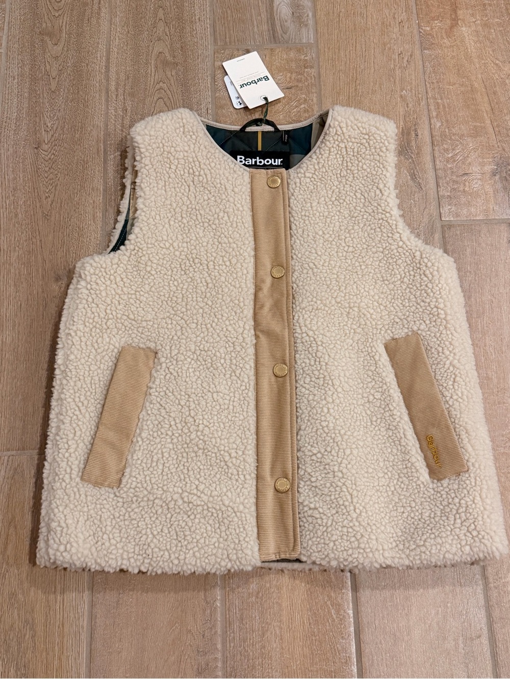 Barbour Dulsie High Pile Fleece Quilted Vest